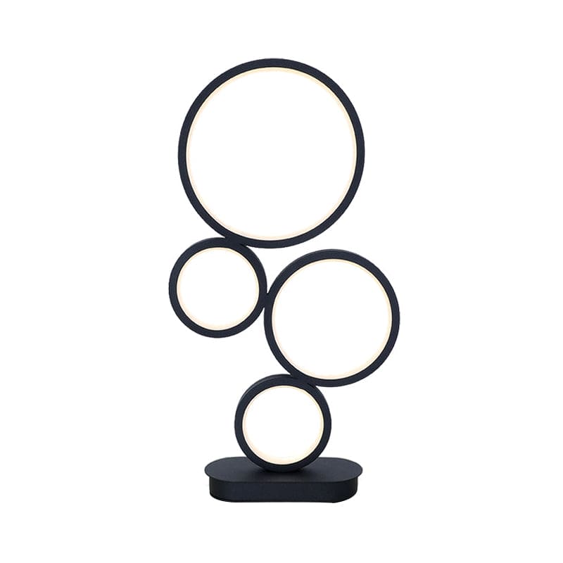 NinaLight - Stapladad Bordslampa med Cirkelformad Fot