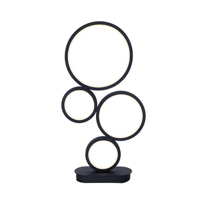NinaLight - Stapladad Bordslampa med Cirkelformad Fot
