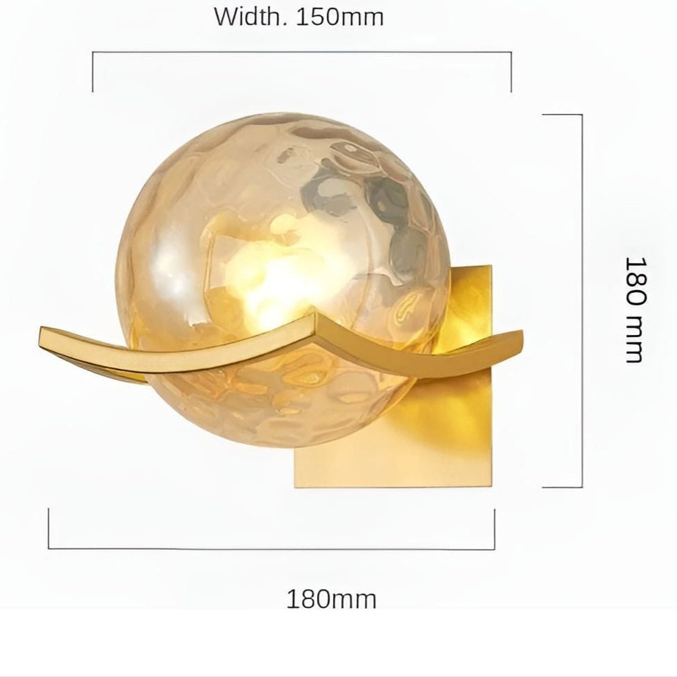 LED-vägglampa i glas – Modern, Dekorativ belysning