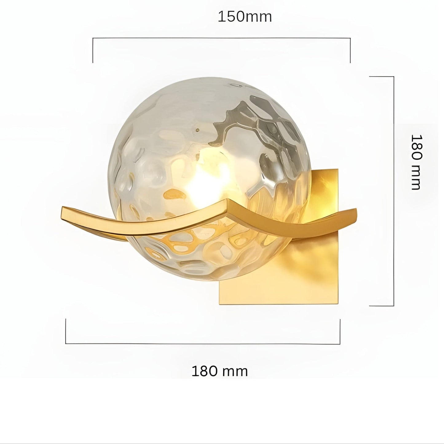 LED-vägglampa i glas – Modern, Dekorativ belysning