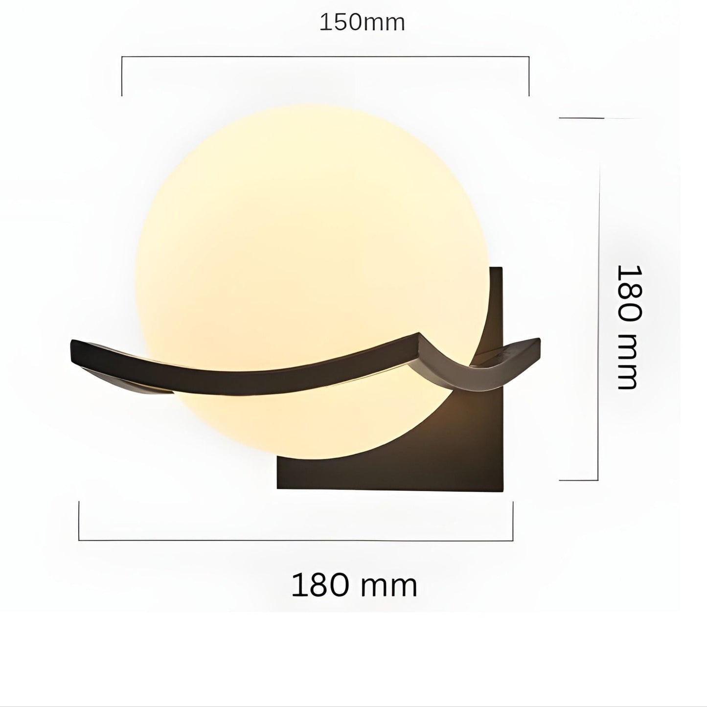 LED-vägglampa i glas – Modern, Dekorativ belysning