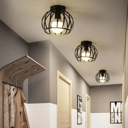 Modern Loft-style taklampa med öppen burdesign