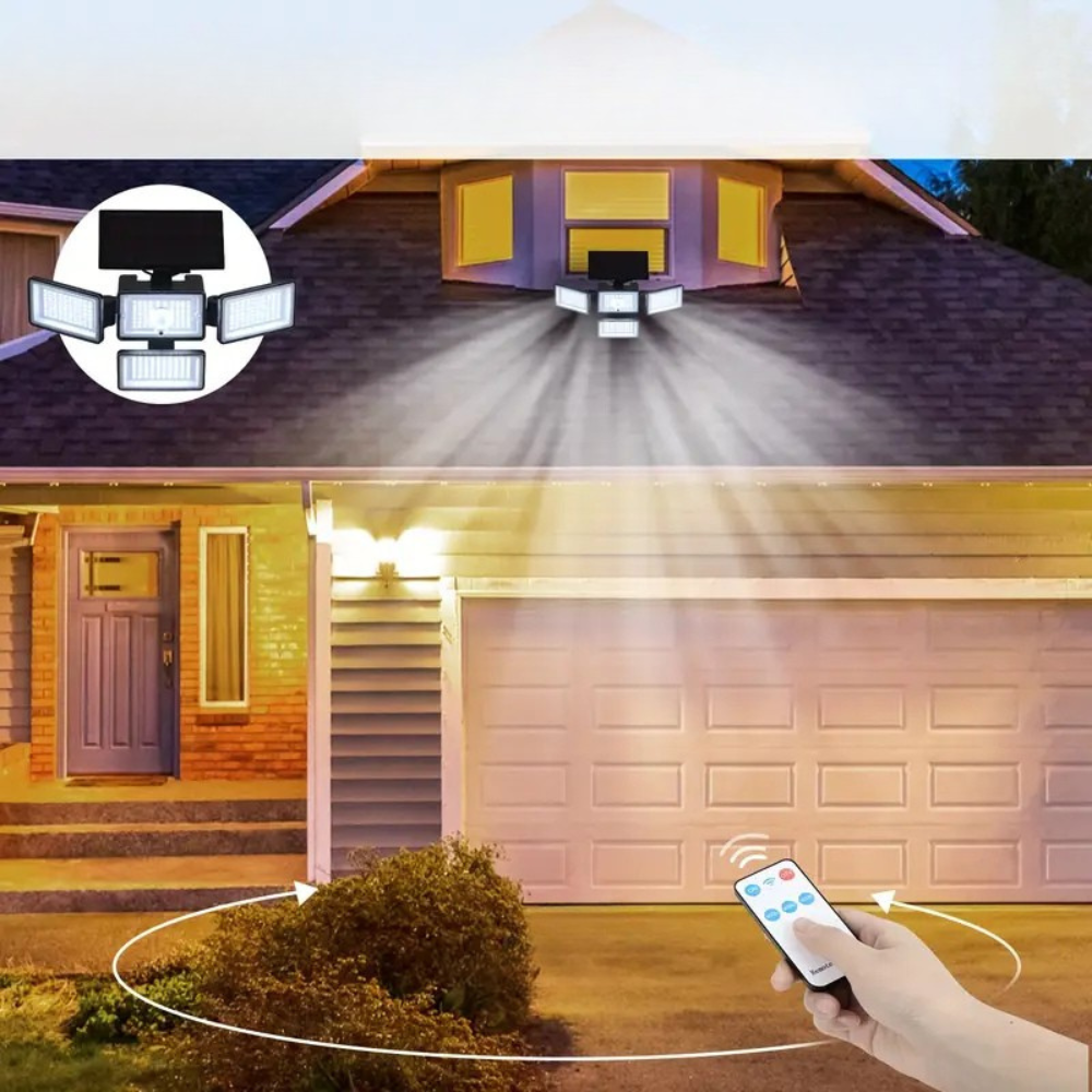Utomhus Solarbatteri Rörelsesensor Flodljus