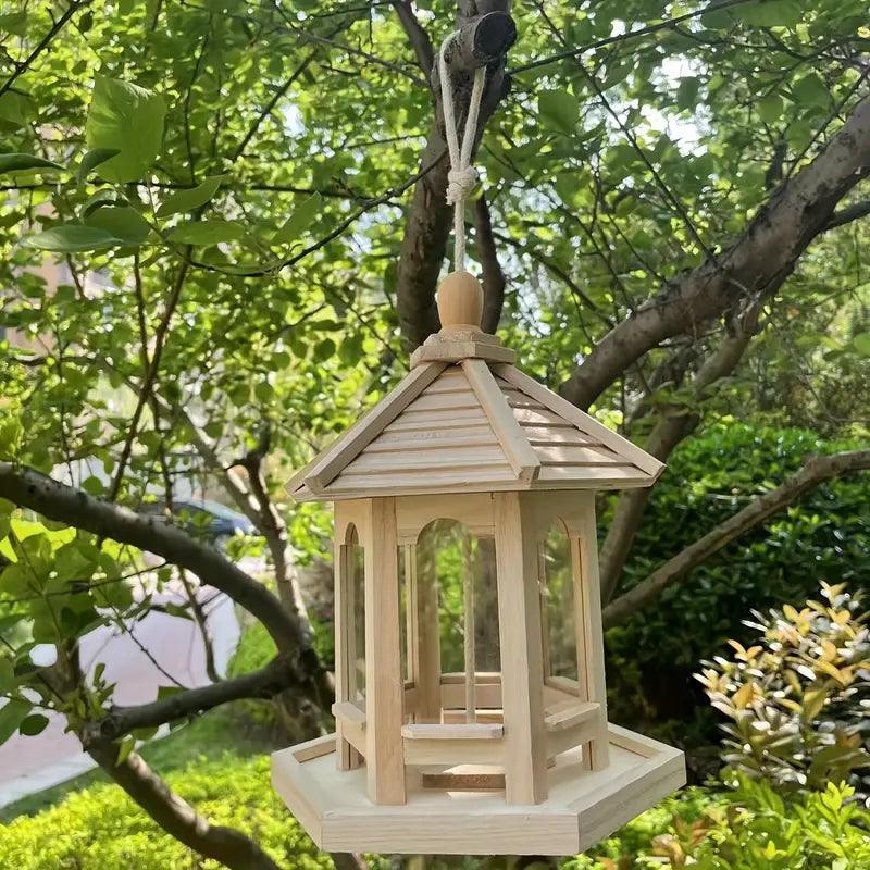 Carvallo DIY Fågelhus | Hängande Träfågelhus att Måla | Dekorativt & Miljövänligt | För Inomhus & Utomhus