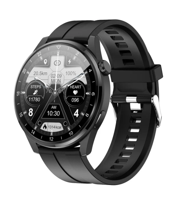 Vattentålig herr Bluetooth-smartklocka med EKG, PPG, hjärtats hastighet och syremätare