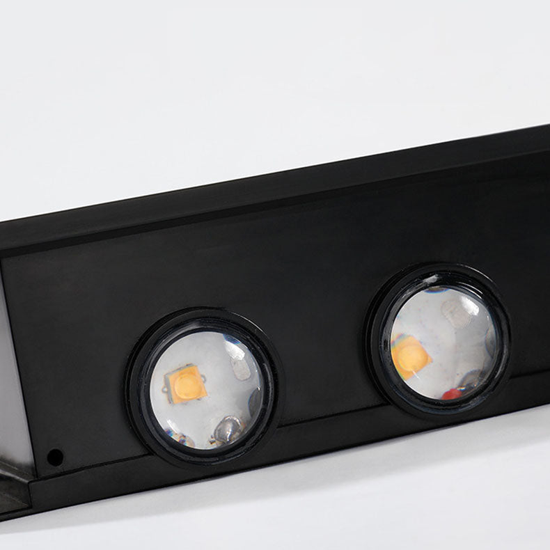 Carvallo Modern Solar-LED-Wall Light for Outdoor | Rectangular Design | IP56 Waterproof | Various Sizes &amp; Light Intensities
