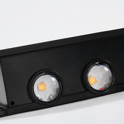 Carvallo Modern Solar-LED-Wall Light for Outdoor | Rectangular Design | IP56 Waterproof | Various Sizes &amp; Light Intensities