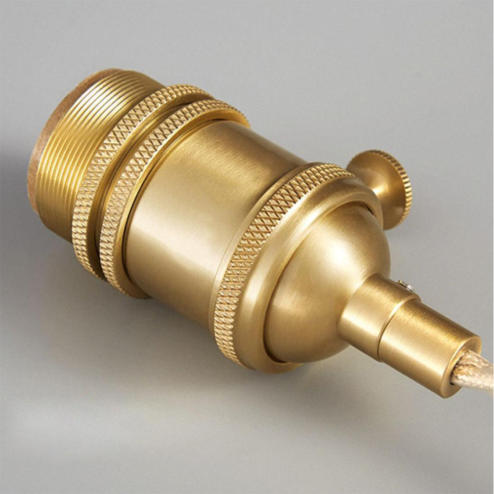 Pendellampa med ribbat glas-skärm