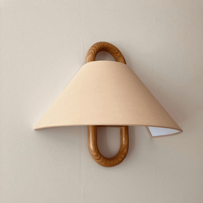 Vägglampa Modern Trä Tyg Sconcelampa