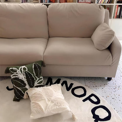 Plush Leaf With Tassel Kuddeöverdrag