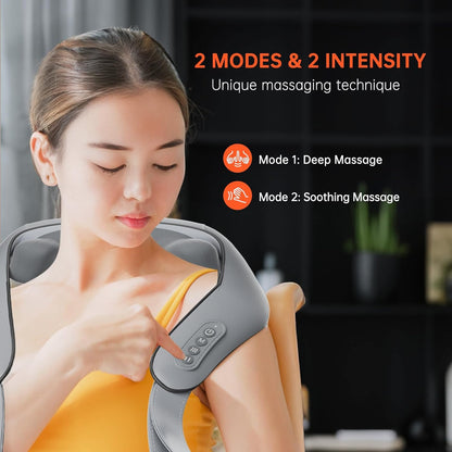 Elektrisk nack- och ryggmassagerare - Omedelbar smärtlindring