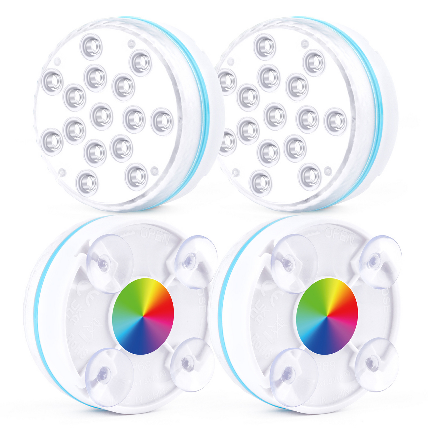 Underwater LED-lampa med fjärrkontroll – RGB flerfärgad poolbelysning för badrum och dammar