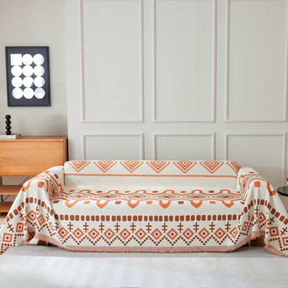 Geometrisk Boho Sofföverdrag - Modern, Stilig &amp; Hållbar Soffa Skydd