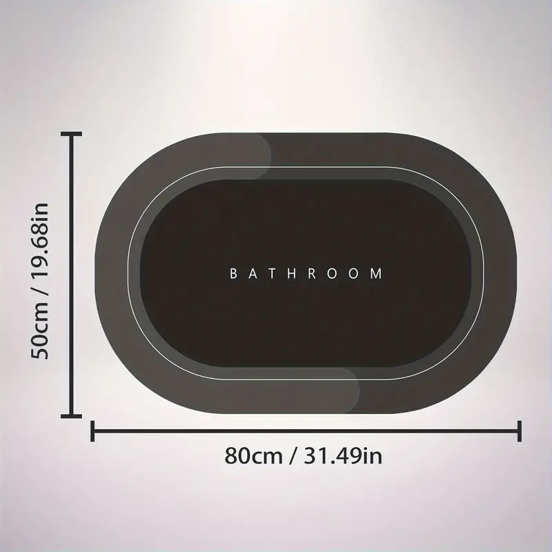 Snabbtorkande badrumsmatta