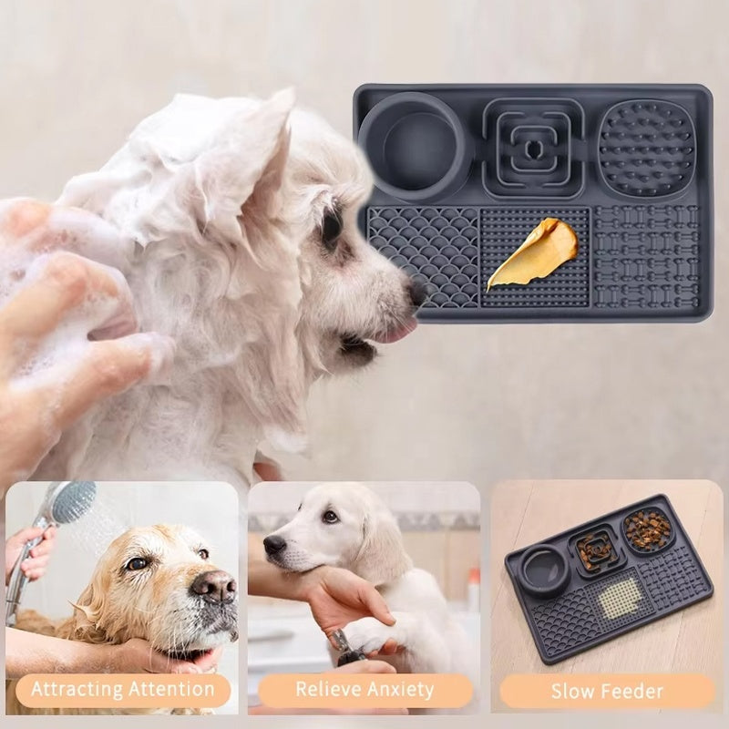 Silicone Hund Slickmatta med Sugkraft