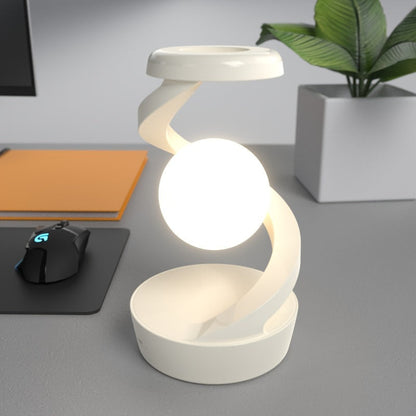 GestureGlow - RGB LED Skrivbordslampa med Trådlös Laddning