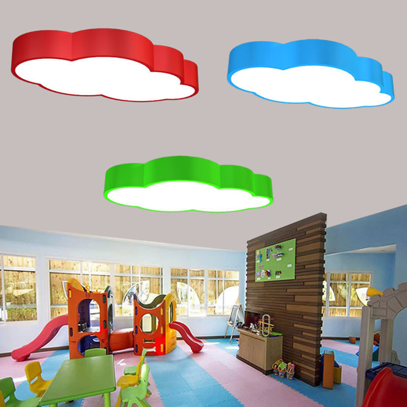 WolkPlafond - LED Taklampa för Barnrum i Röd/Gul/Blå