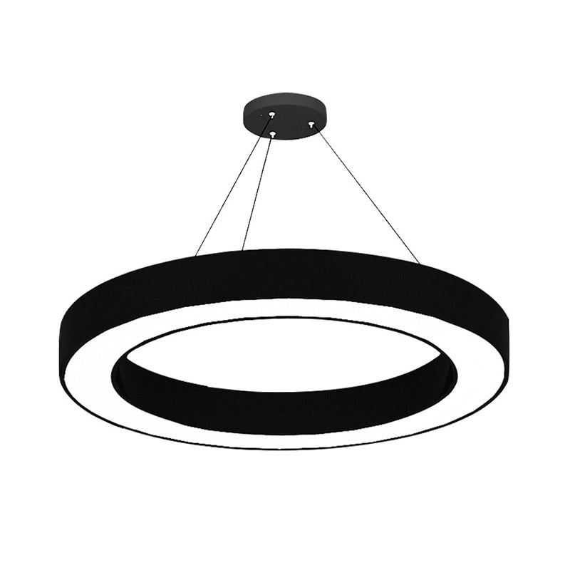 LED Hänglampa Set Minimalistisk Akryl Kontors Hänglampa i Svart