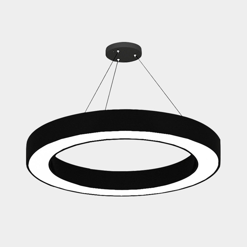 LED Hänglampa Set Minimalistisk Akryl Kontors Hänglampa i Svart