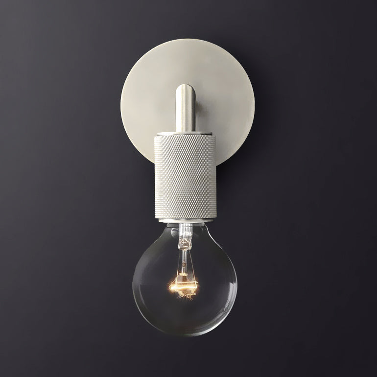 Vägglampa mässing metall dubbel glödlampa sconce