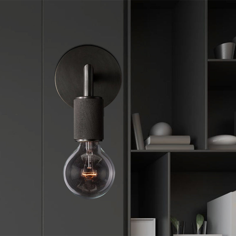 Vägglampa mässing metall dubbel glödlampa sconce