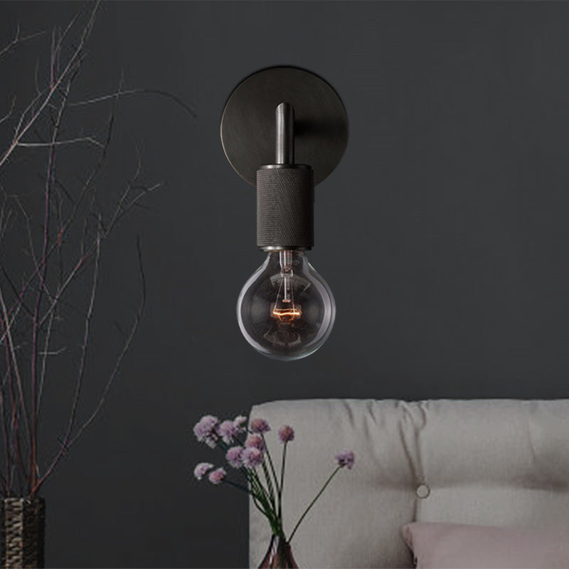 Vägglampa mässing metall dubbel glödlampa sconce