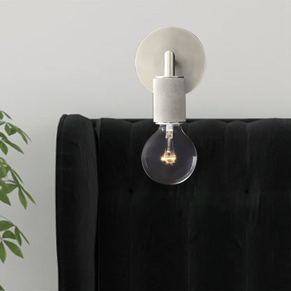 Vägglampa mässing metall dubbel glödlampa sconce