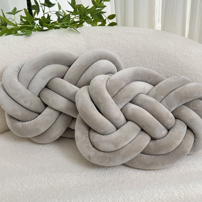 2 Stycken Knop Ball Kuddar - Mjuka Plysch Kuddar, Dekorativa Kuddar för Säng, Soffa och Vardagsrum