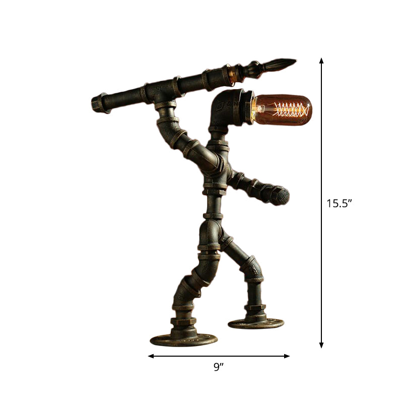 RoboLume - Retro-futuristisk robotbordslampa
