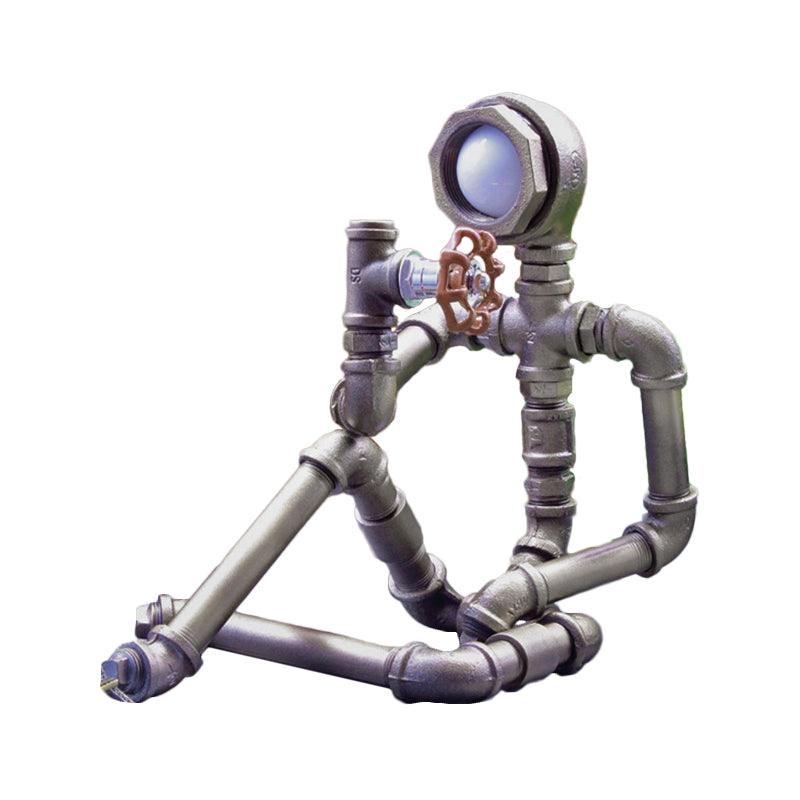 LightCraft - Industriell Järnrör Man Nattlampa