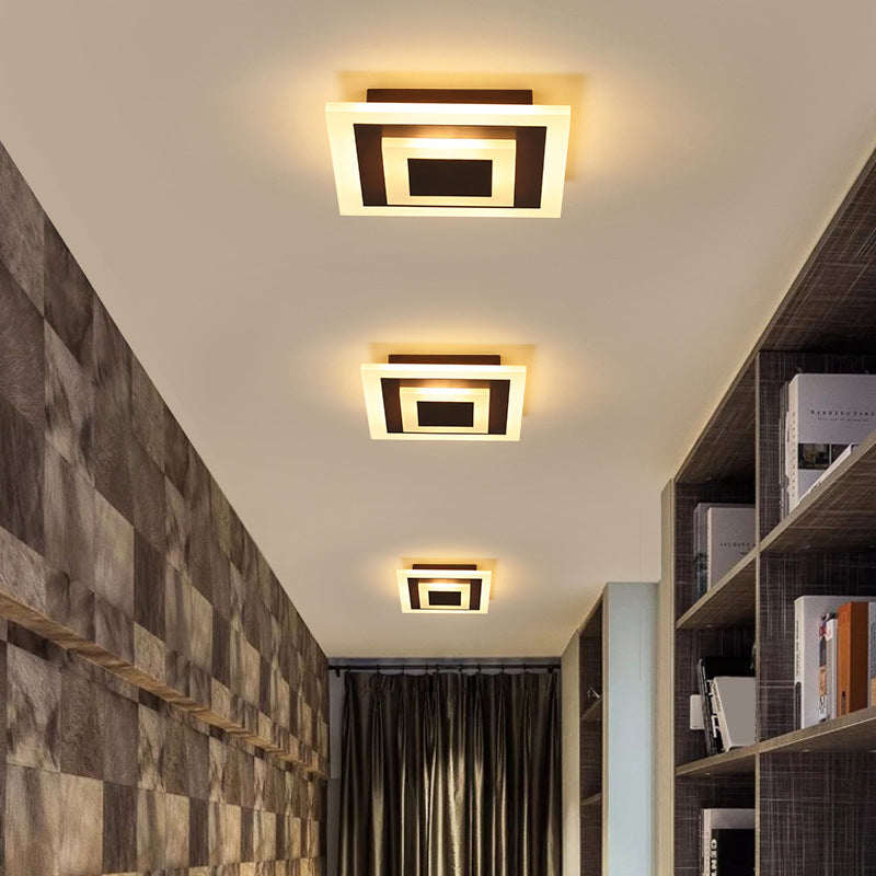 Rund/Fyrkantig LED Taklampa - Modern Akryl