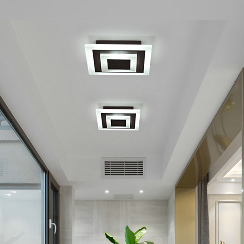 Rund/Fyrkantig LED Taklampa - Modern Akryl