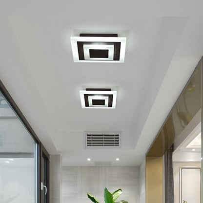 Rund/Fyrkantig LED Taklampa - Modern Akryl