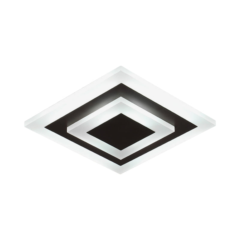 Rund/Fyrkantig LED Taklampa - Modern Akryl