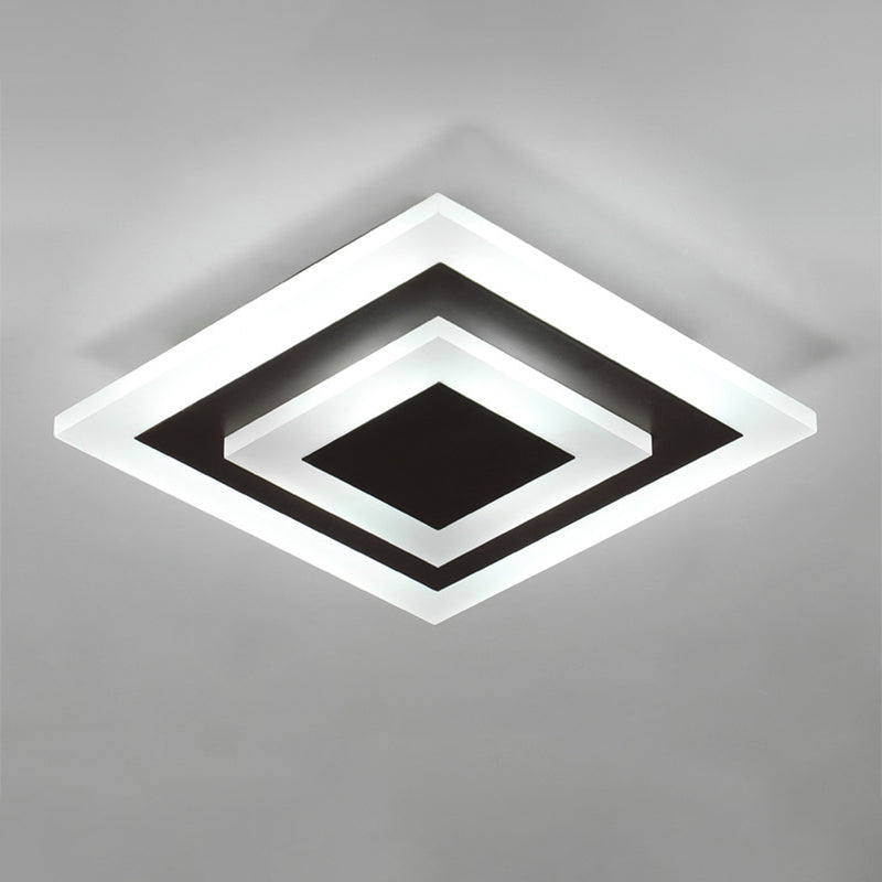 Rund/Fyrkantig LED Taklampa - Modern Akryl