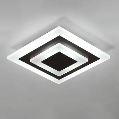 Rund/Fyrkantig LED Taklampa - Modern Akryl