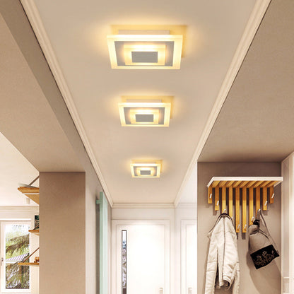 Rund/Fyrkantig LED Taklampa - Modern Akryl