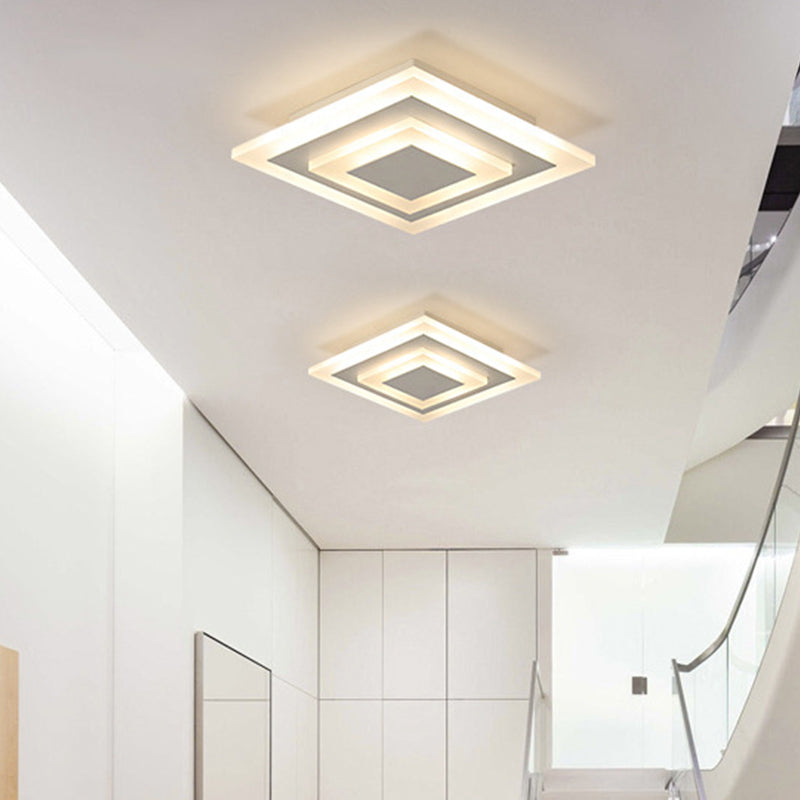 Rund/Fyrkantig LED Taklampa - Modern Akryl