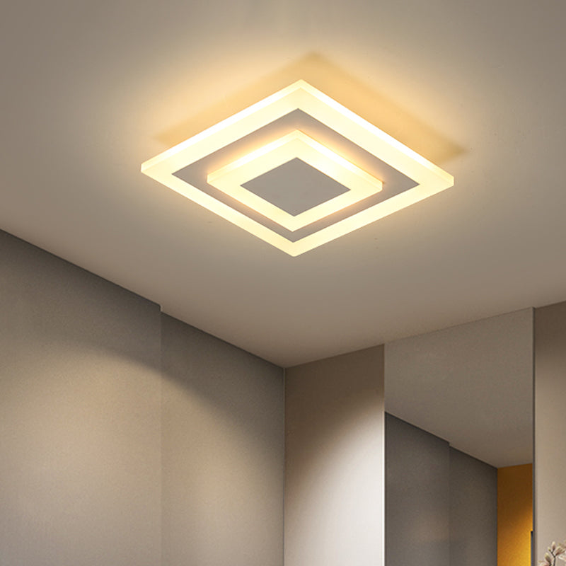 Rund/Fyrkantig LED Taklampa - Modern Akryl