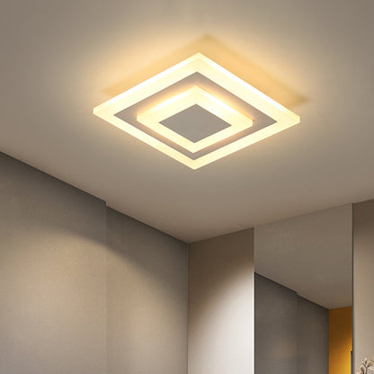 Rund/Fyrkantig LED Taklampa - Modern Akryl
