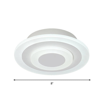 Rund/Fyrkantig LED Taklampa - Modern Akryl