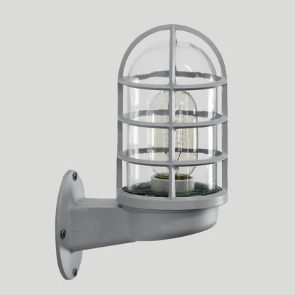 Carvallo - Industriell burvägglampa med genomskinlig glasarmatur