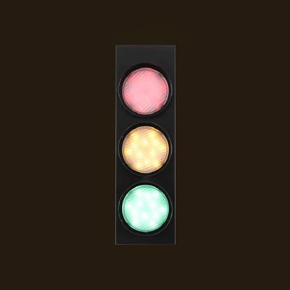 TrafficLight - Modern vägglampa i trafikljusform med 3 ljus i svart för korridor