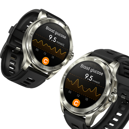 Smartwatch Hälsotracker Glukosmätare Klocka