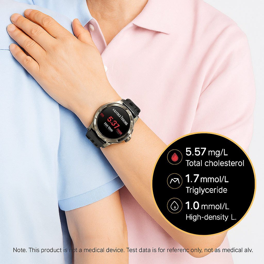 Smartwatch Hälsotracker Glukosmätare Klocka