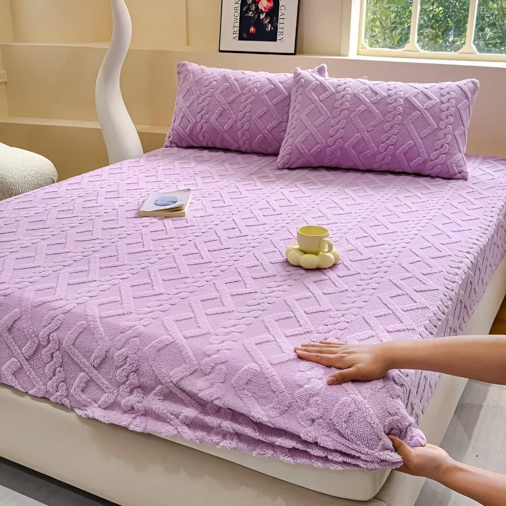 Premium Velvet Sherpa Sängset