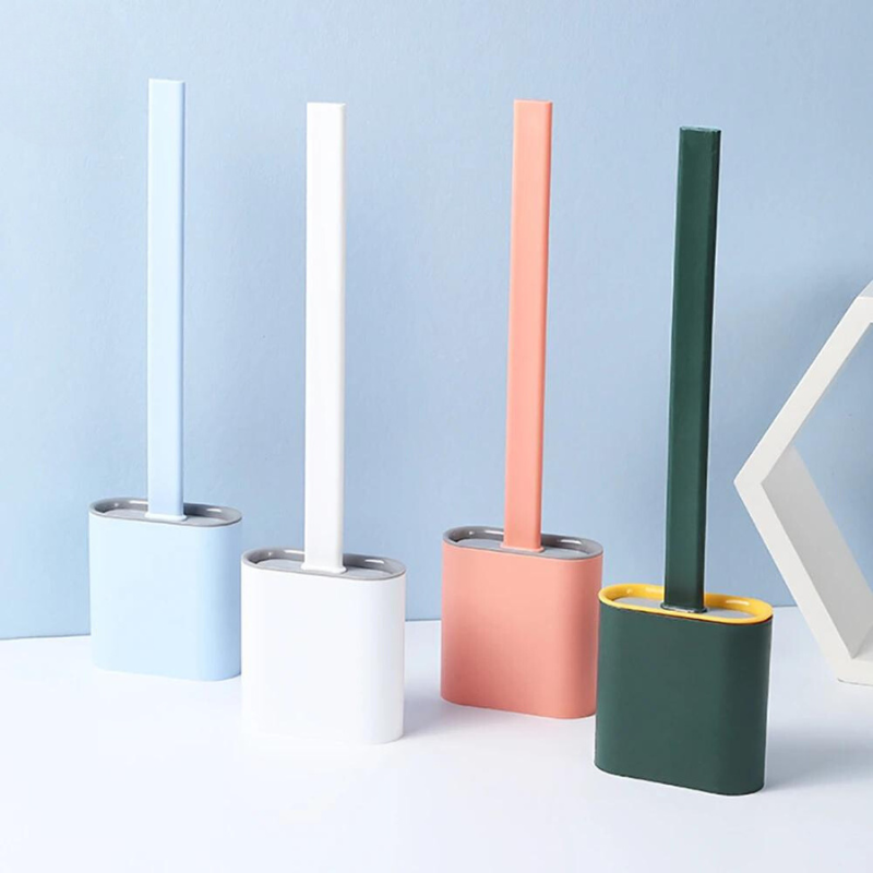 Rayvia Silikon Toalettborste för Enkel Badrumshygien