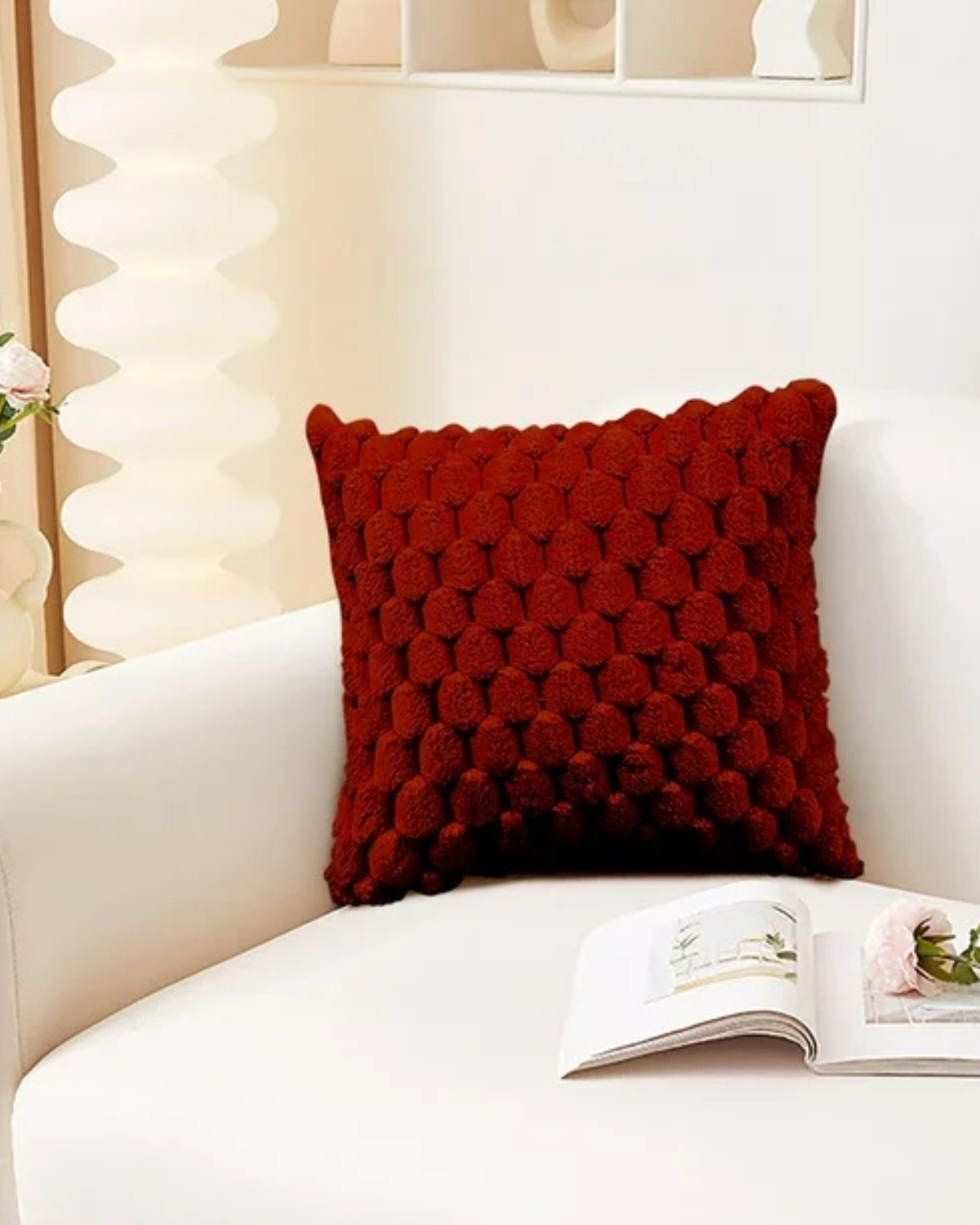 Carvallo – Lyxig Plysch Dekorativ Kudde med Lush Textur för Elegant Komfort