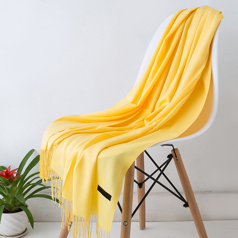 Cashmere Scarf för kvinnor Mjuk Varm Vinter Sjal