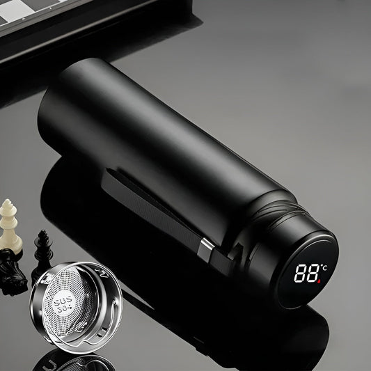 Isoleringsflaska i rostfritt stål – Håller drycker 24 h varma eller kalla | Stilig drickflaska